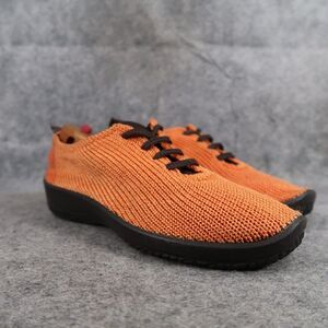 Arcopedico Shoes Womens 38 Casual Oxford Sneakers Knit Comfort Fashion Orange